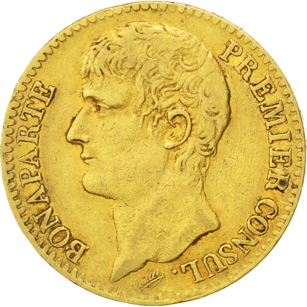 Francia, Napoléon I, 40 Francs, 1803, Paris, BB, Oro, KM:652, Gadoury:1080
