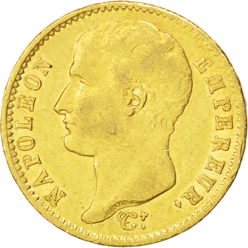 Francia, Napoléon I, 20 Francs, 1807, Paris, BB, Oro, KM:A687.1, Gadoury:1023a