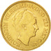 NETHERLANDS, 10 Gulden, 1933, KM #162, AU(55-58), Gold, 22.5, 6.71