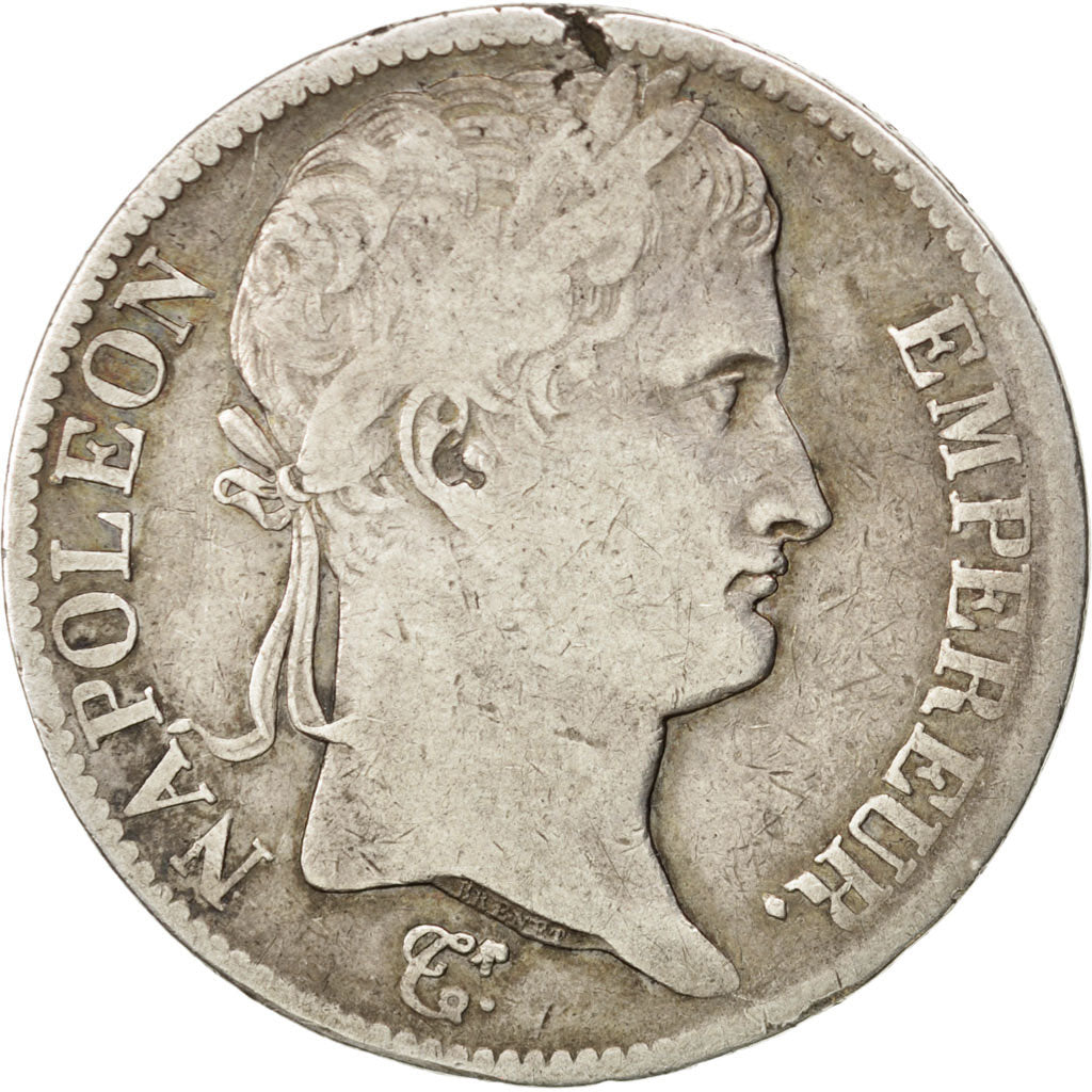 FRANCE, Napoléon I, 5 Francs, 1812, Rouen, KM #694.2, VF(20-25), Silver, Gadoury