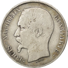 FRANCE, Napoléon III, 5 Francs, 1852, Paris, KM #773.1, VF(20-25), Silver, G...