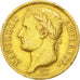 FRANCE, Napoléon I, 40 Francs, 1811, Paris, KM #696.1, VF(30-35), Gold, Gadoury 