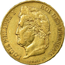 Coin, France, Louis-Philippe, 20 Francs, 1839, Paris, AU(50-53), Gold, KM:750.1