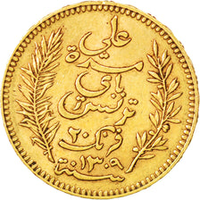 Münze, Tunesien, Ali Bey, 20 Francs, 1892, Paris, SS, Gold, KM:227
