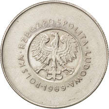 Coin, Poland, 10 Zlotych, 1969, Warsaw, AU(55-58), Copper-nickel, KM:61