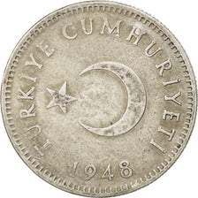 Turchia, Lira, 1948, BB, Argento, KM:883