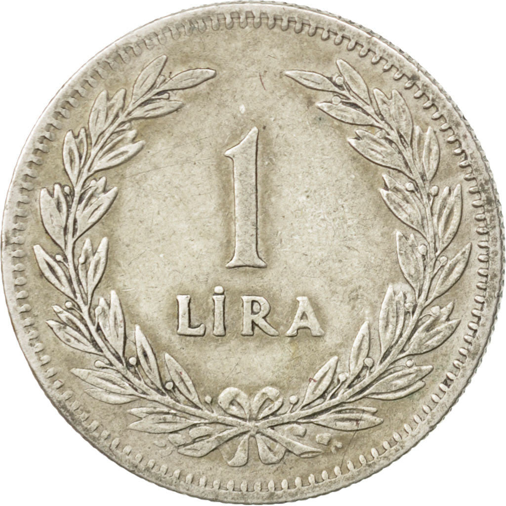 Turchia, Lira, 1948, BB, Argento, KM:883