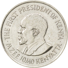 KENYA, Shilling, 1975, KM #14, AU(55-58), Copper-Nickel, 27.8, 7.79