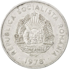 ROMANIA, 5 Lei, 1978, KM #97, AU(50-53), Aluminum, 29, 2.82