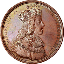 France, Médaille, Sacre de Louis XV à Reims, History, 1722, Leblanc, Refrappe