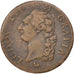 FRANCE, Sol ou sou, Sol, 1791, Paris, KM #578.1, VF(20-25), Copper, Gadoury...