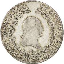 AUSTRIA, 20 Kreuzer, 1809, Kremnitz, KM #2141, EF(40-45), Silver, 28, 6.67