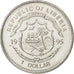 LIBERIA, Dollar, 1995, KM #164, AU(55-58), Copper-Nickel, 28.63