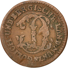 Monnaie, Etats allemands, JULICH-BERG, Karl Theodor, 1/4 Stüber, 1783, TTB