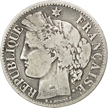 Münze, Frankreich, Cérès, 2 Francs, 1870, Paris, S, Silber, KM:817.1