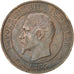 Second Empire, 10 Centimes Napoléon III tête nue 1855 Strasbourg, KM 771.3
