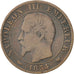 Moneta, Francia, Napoleon III, Napoléon III, 5 Centimes, 1854, Bordeaux, MB