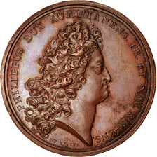 Francja, Medal, Ludwik XV, Application du Régent aux Affaires, Historia, 1716