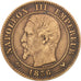 Coin, France, Napoleon III, Napoléon III, 2 Centimes, 1856, Lille, VF(30-35)