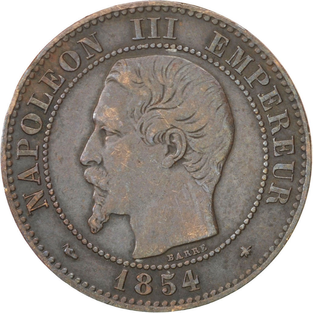 Monnaie, France, Napoleon III, Napoléon III, 2 Centimes, 1854, Strasbourg, TTB