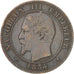 Monnaie, France, Napoleon III, Napoléon III, 2 Centimes, 1854, Strasbourg, TTB