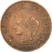 FRANCE, Cérès, 2 Centimes, 1885, Paris, KM #827.1, EF(40-45), Bronze, 20.2, G...