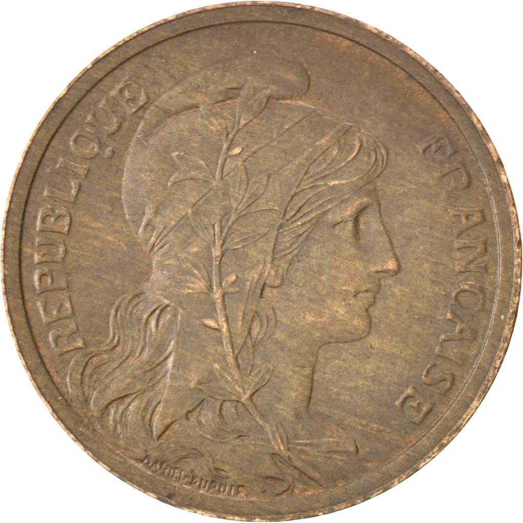Coin, France, Dupuis, 2 Centimes, 1908, AU(50-53), Bronze, KM:841, Gadoury:107