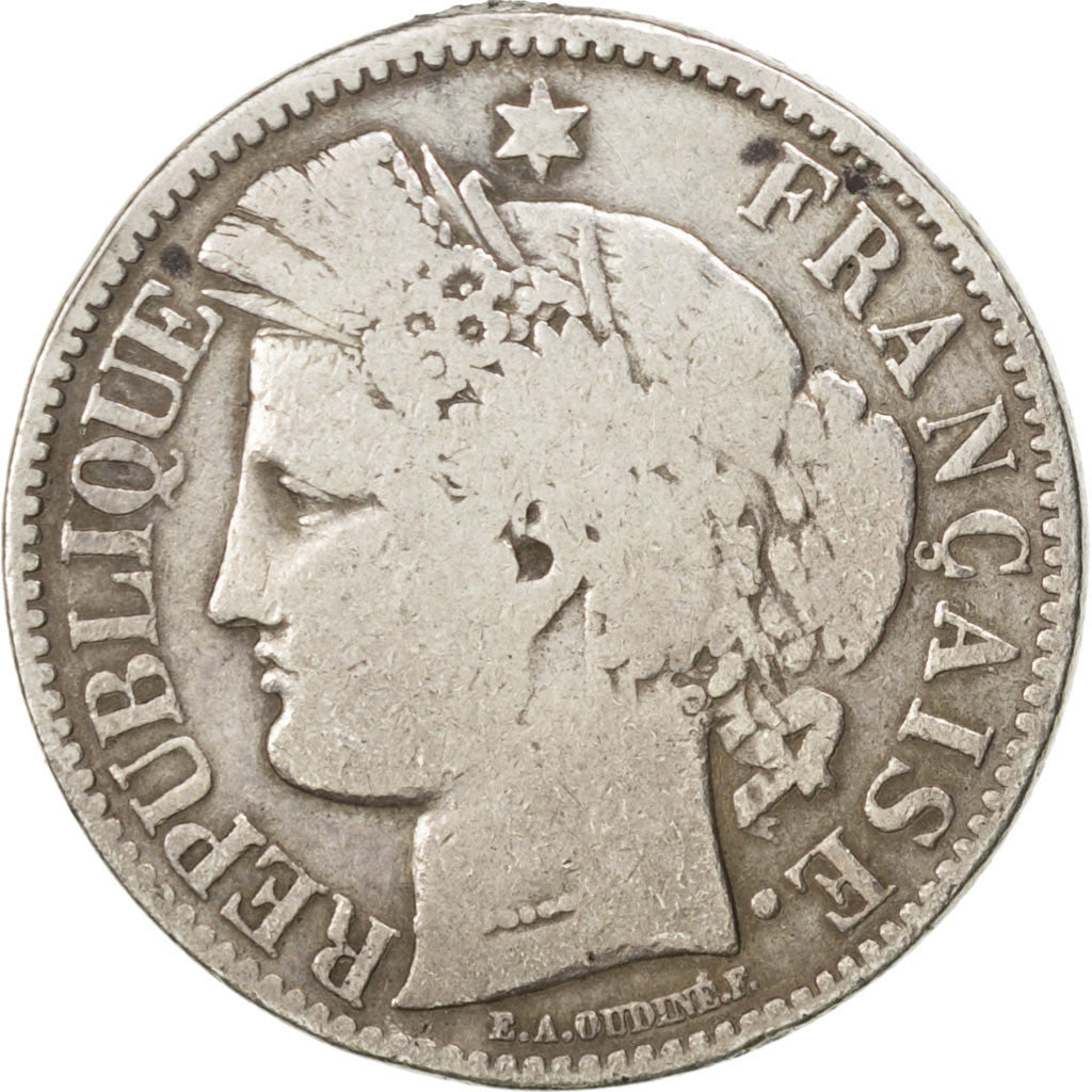Monnaie, France, Cérès, 2 Francs, 1870, Paris, TB+, Argent, KM:817.1