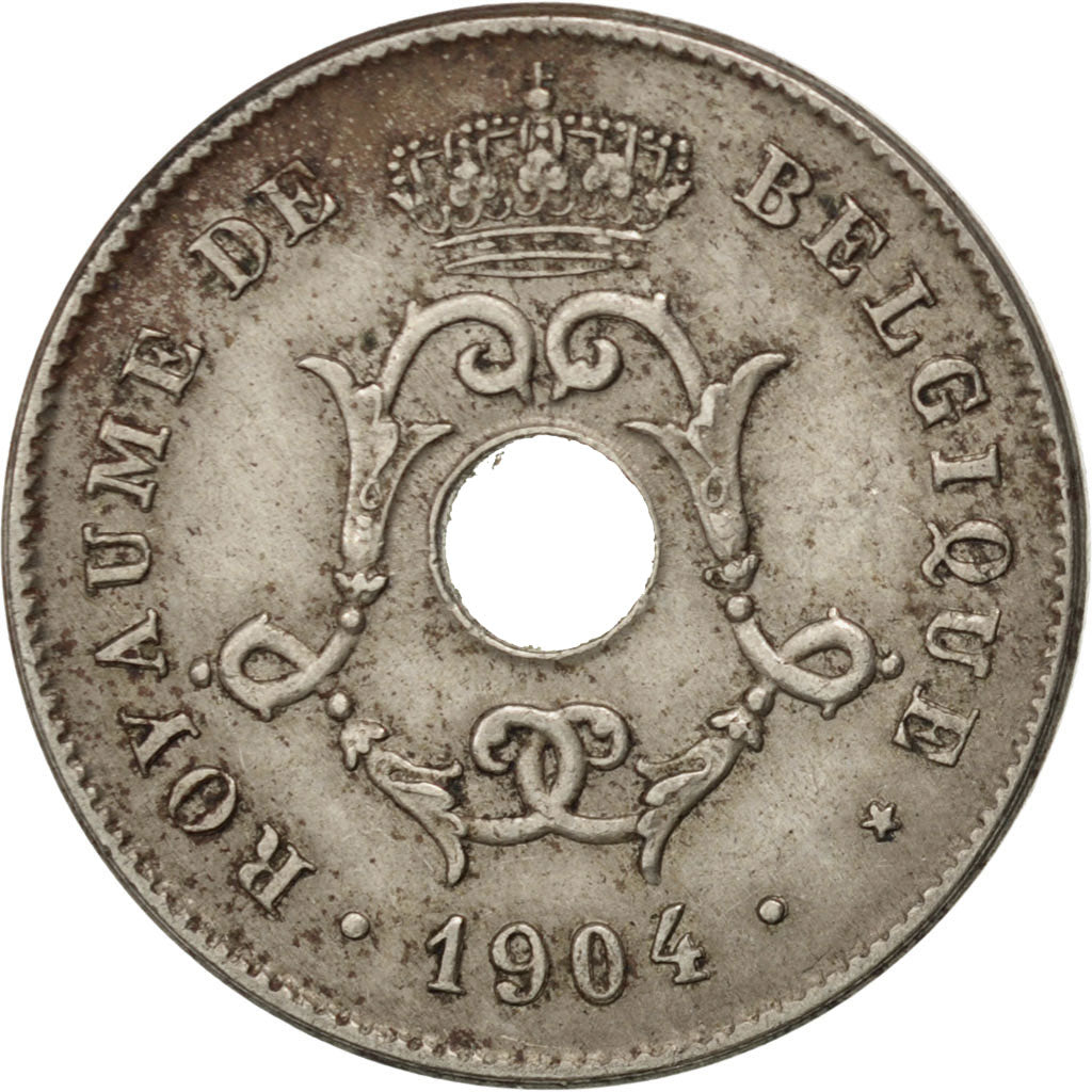 Coin, Belgium, 10 Centimes, 1904, EF(40-45), Copper-nickel, KM:52