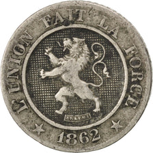 BELGIUM, 10 Centimes, 1862, KM #22, VF(30-35), Copper-Nickel, 21.4, 4.29