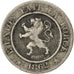 BELGIUM, 10 Centimes, 1862, KM #22, VF(30-35), Copper-Nickel, 21.4, 4.29