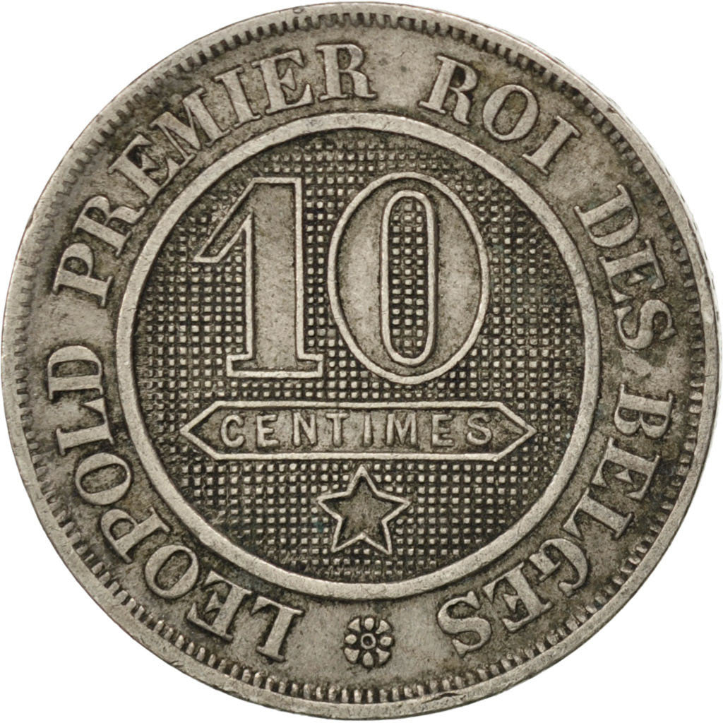 Coin, Belgium, Leopold I, 10 Centimes, 1863, AU(50-53), Copper-nickel, KM:22