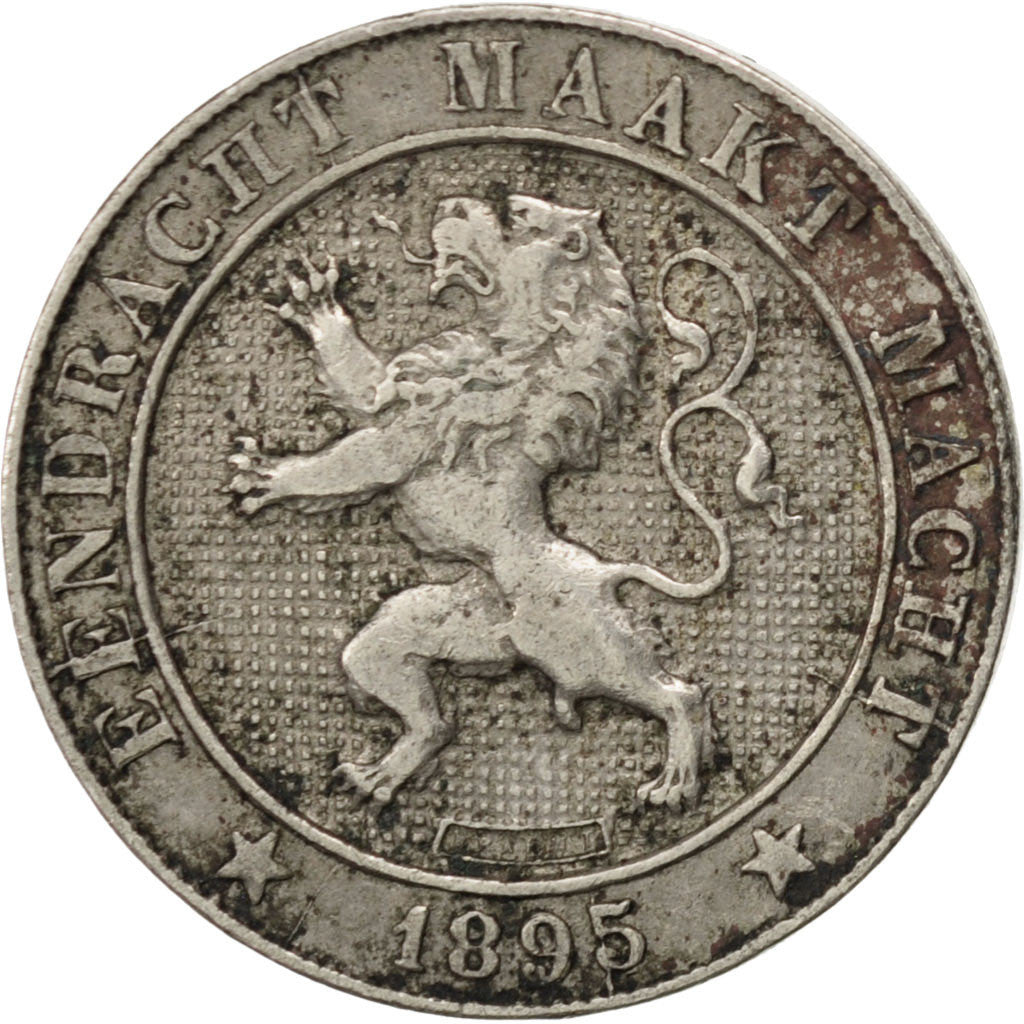 BELGIUM, 5 Centimes, 1895, KM #41, EF(40-45), Copper-Nickel, 3.03