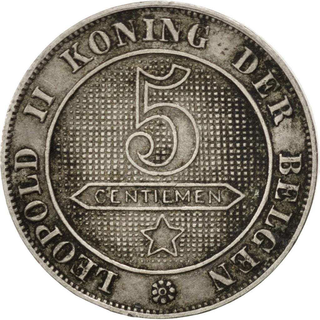 Coin, Belgium, Leopold II, 5 Centimes, 1898, VF(30-35), Copper-nickel, KM:41
