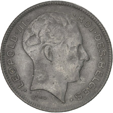 BELGIUM, 5 Francs, 5 Frank, 1945, KM #129.1, EF(40-45), Zinc, 25, 5.79