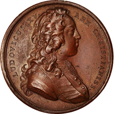 France, Medal, Louis XV, Bibliothèque Royale, History, 1732, Duvivier