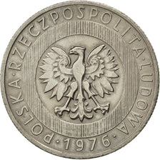 POLAND, 20 Zlotych, 1976, KM #67, AU(55-58), Copper-Nickel, 29, 10.11