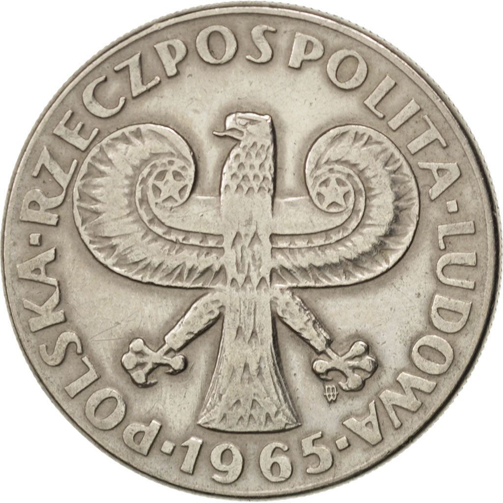 Pologne, République, 10 Zlotych 1965, KM Y55