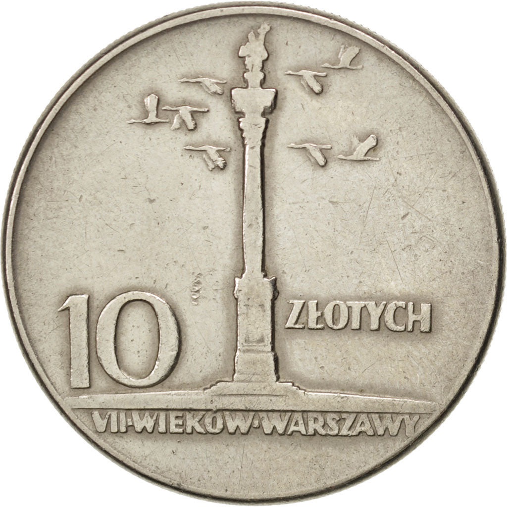 Pologne, République, 10 Zlotych 1965, KM Y55