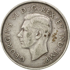 CANADA, 50 Cents, 1941, Royal Canadian Mint, KM #36, EF(40-45), Silver, 29.72,..