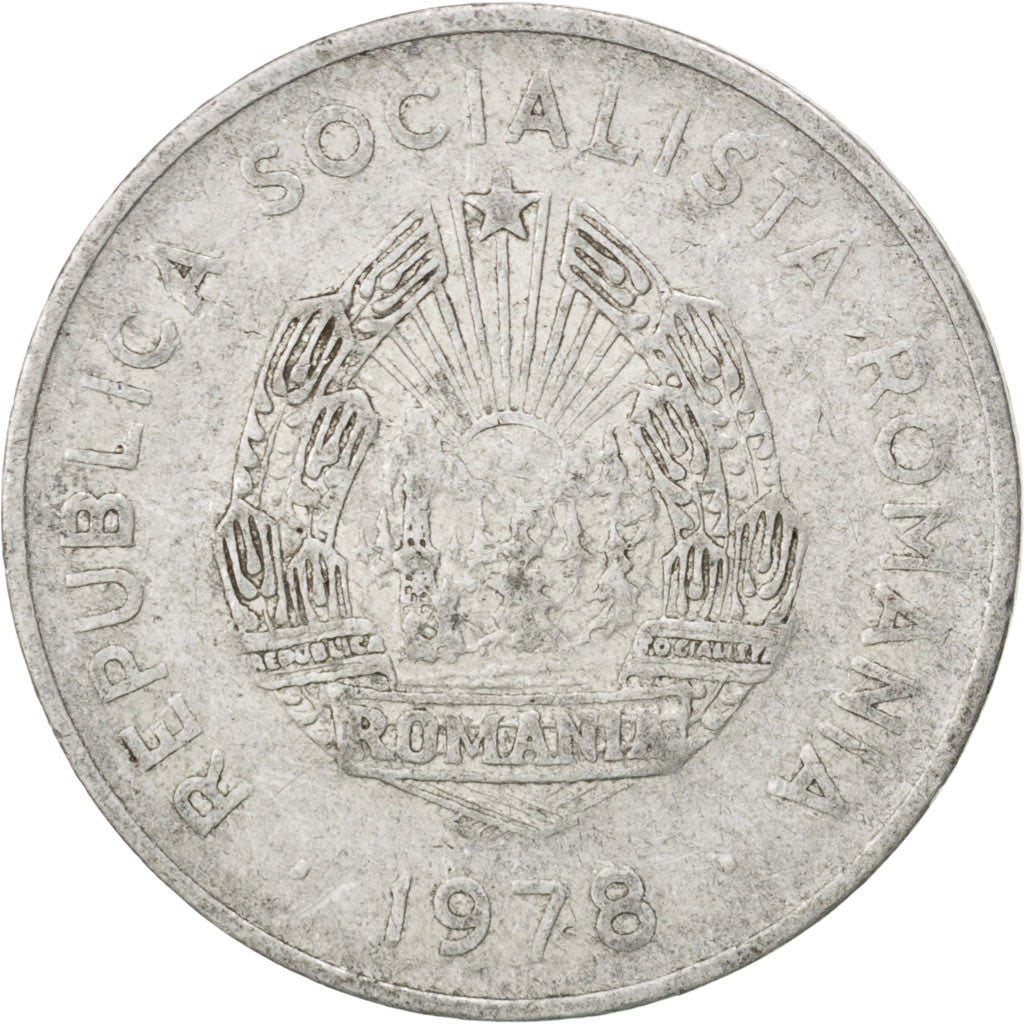 Coin, Romania, 5 Lei, 1978, EF(40-45), Aluminum, KM:97