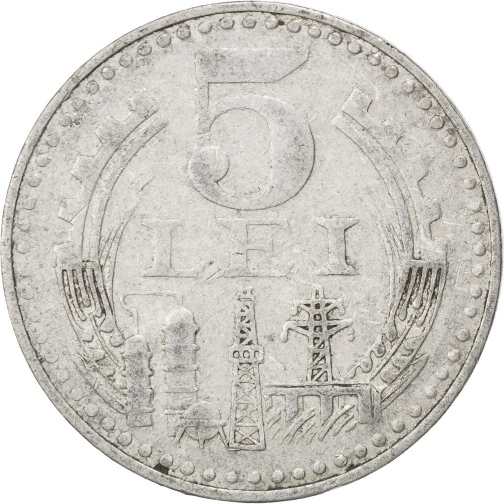 Coin, Romania, 5 Lei, 1978, EF(40-45), Aluminum, KM:97