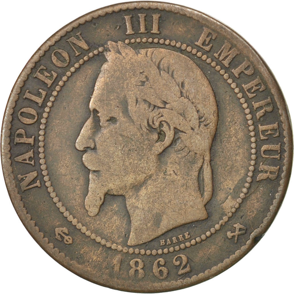 Coin, France, Napoleon III, Napoléon III, 10 Centimes, 1862, Bordeaux