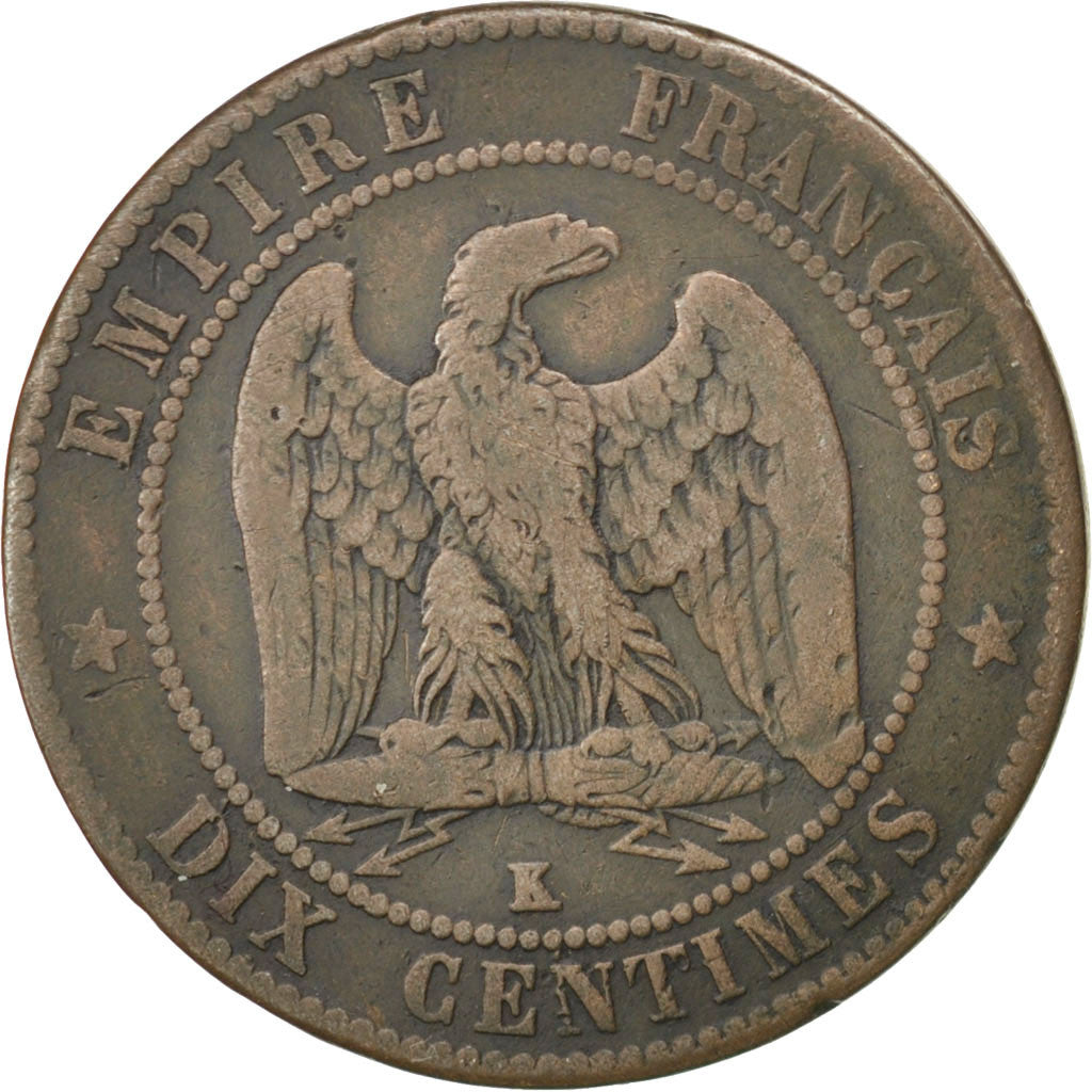 Coin, France, Napoleon III, Napoléon III, 10 Centimes, 1862, Bordeaux