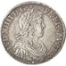 FRANCE, Écu à la mèche longue, ECU, 1652, Lyon, KM #155.4, VF(30-35), Silver, Ga