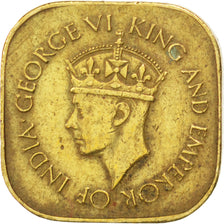 CEYLON, 5 Cents, 1943, KM #113.1, EF(40-45), Nickel-Brass, 18, 3.83