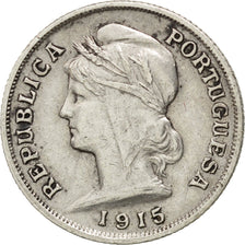 PORTUGAL, 10 Centavos, 1915, KM #563, EF(40-45), Silver, 2.55