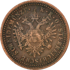 AUSTRIA, Kreuzer, 1851, Vienne, KM #2185, EF(40-45), Copper, 5.66