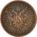 AUSTRIA, Kreuzer, 1851, Vienne, KM #2185, EF(40-45), Copper, 5.66