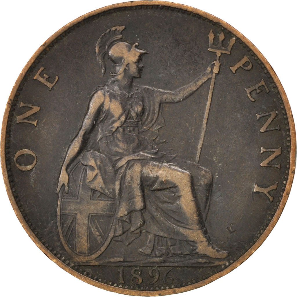 GREAT BRITAIN, Penny, 1896, KM #790, VF(30-35), Bronze, 31, 9.53